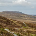 Landscape view of mountains in Connemara National Park