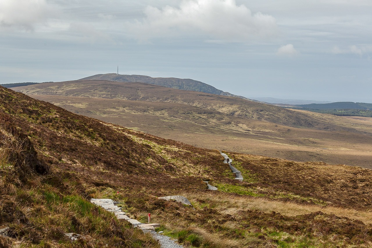 Landscape view of mountains in Connemara National Park