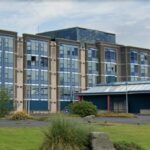 The abandoned Corrib Great Southern Hotel in Galway before its 2021 demolition.
